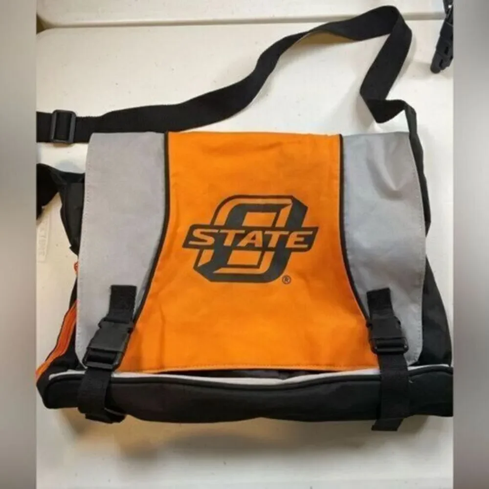 NWOT OSU Orange Black Laptop Book Bag Oklahoma State University- Cowboys NCAA